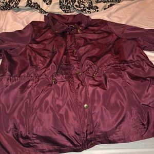 Maroon Plus size jacket.